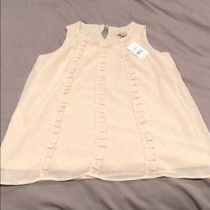 Ann Taylor Loft petite sleeveless blouse